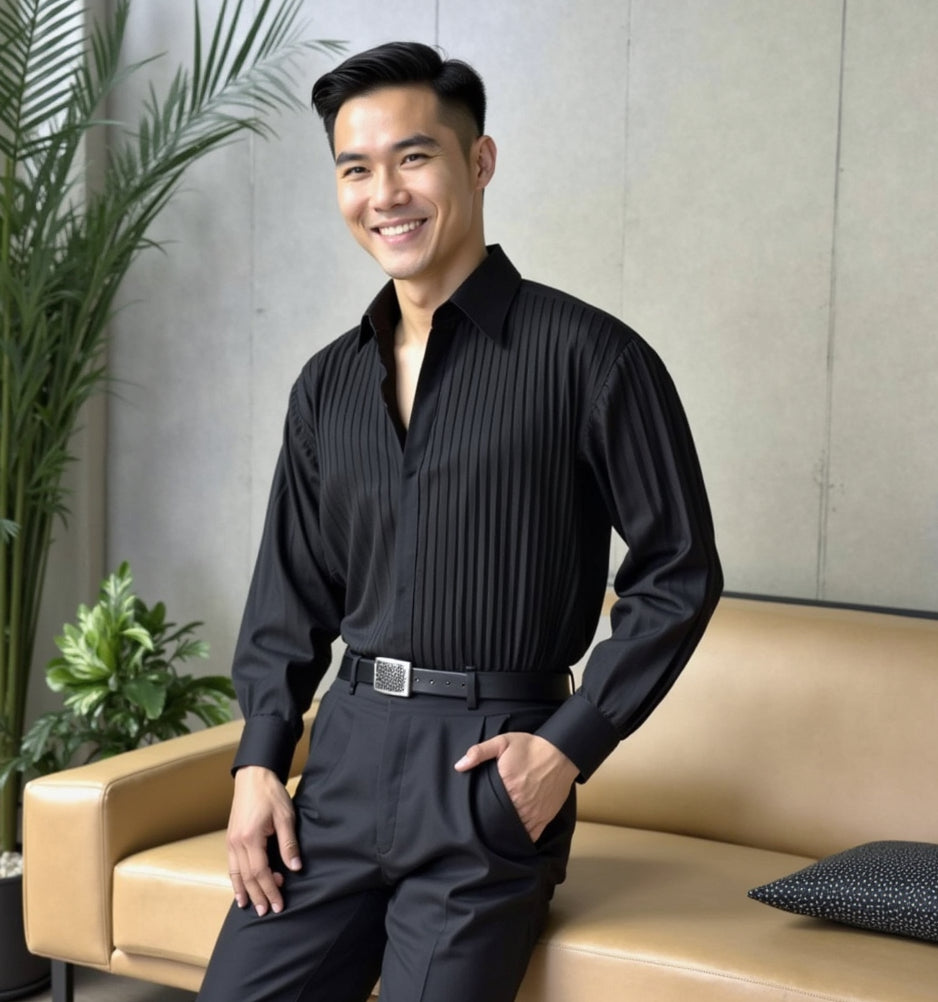 Korean Style Full Sleeve Shirt - Trendy Casual Wear | Znile