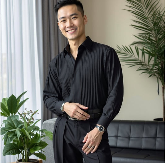 Korean Style Full Sleeve Shirt - Trendy Casual Wear | Znile